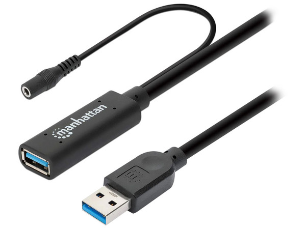 Cable de extensión Manhattan USB (M-H) de alta velocidad de 15m.