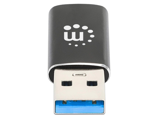 Adaptador USB 3.2 Manhattan 153980, USB-A a USB-C (M-H), Color Negro.