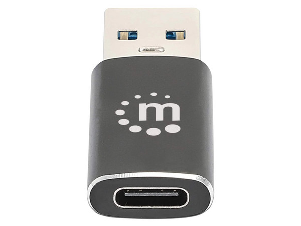 Adaptador USB 3.2 Manhattan 153980, USB-A a USB-C (M-H), Color Negro.
