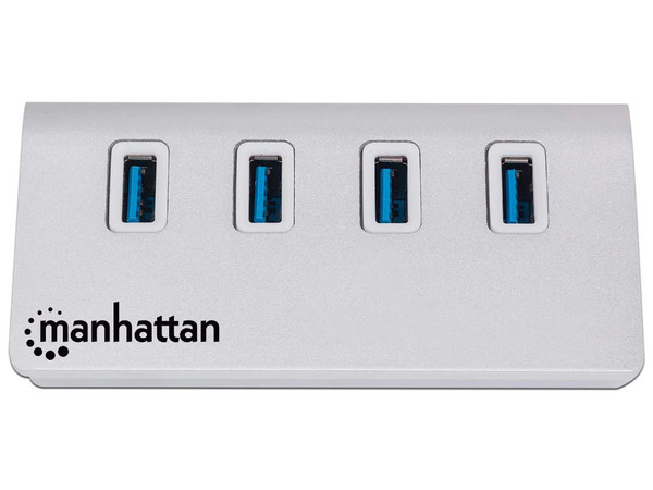 Adaptador Concentrador Hub USB 3.0 Super Speed para Laptop de 4 Puertos Salidas. Color Blanco.