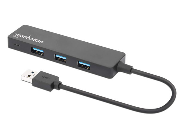 Hub USB Manhattan 164900 de 4 Puertos.