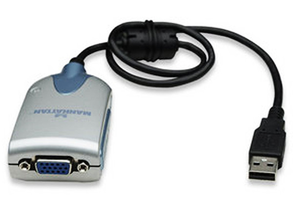 Convertidor USB 2.0 a VGA (Soporta resoluciones de hasta 1600 x 1200)