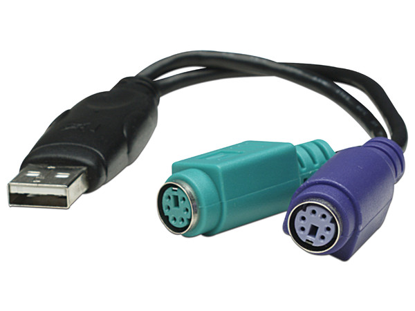 Cable USB 2.0 a dos puertos PS/2 universales
