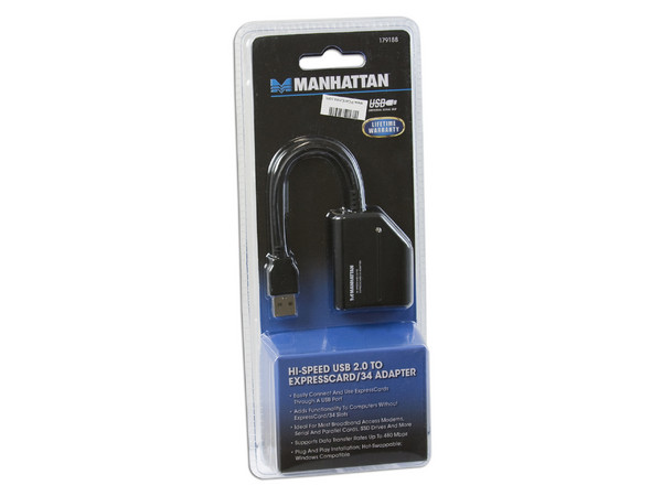 Manhattan Adaptador USB 2.0 a ExpressCard/34