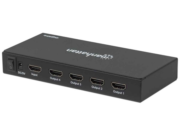 Video Splitter HDMI Manhattan, 4K de 4 puertos.