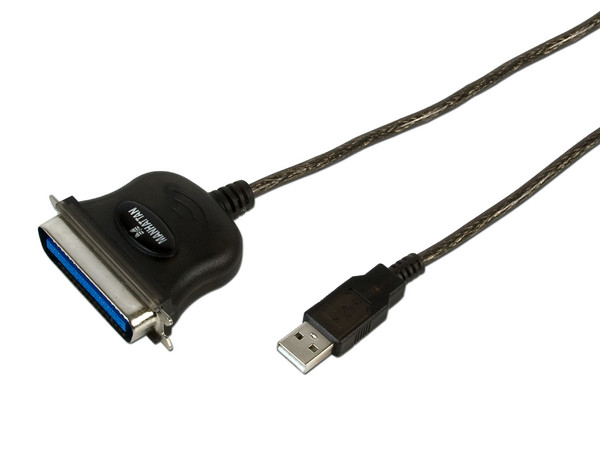Manhattan Convertidor de USB a Paralelo para Impresora, 1.8m