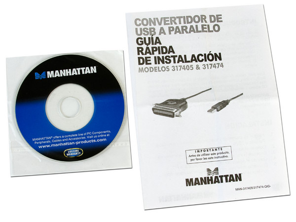 Manhattan Convertidor de USB a Paralelo para Impresora, 1.8m