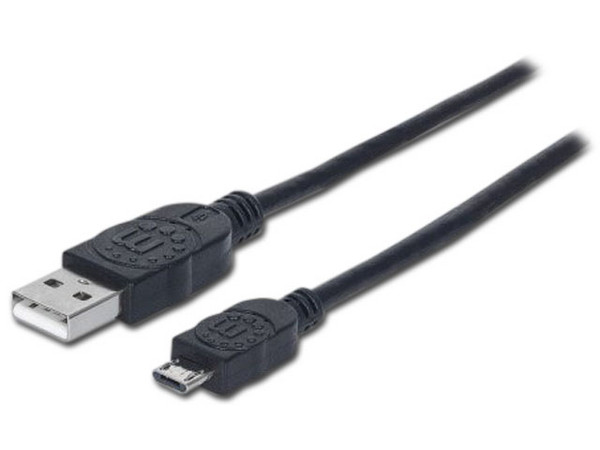 Cable Manhattan USB 2.0 Tipo A macho/Micro B macho de 3.0 Mts.