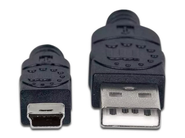 Cable Manhattan USB 2.0 tipo A macho a USB Mini tipo B de 5 pines, 1.8m.