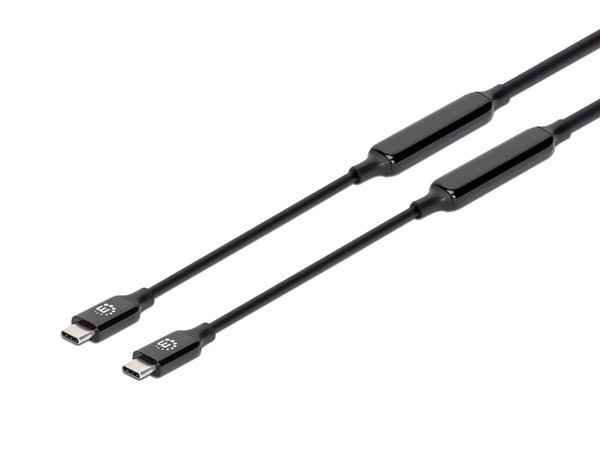 Cable USB-C V3.2 C-C Manhattan 355971, 5.0m, 10Gbps, 60W.