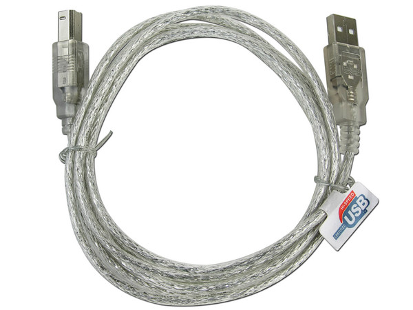 Cable Manhattan USB 2.0 tipo A (M) a tipo B (M) 1.8m.