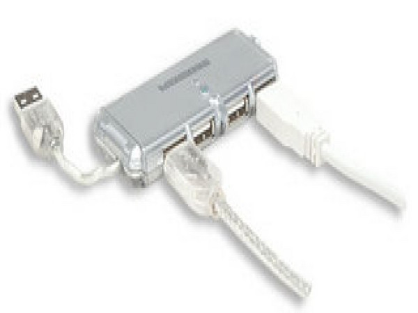 HUB USB V2.0 4 PUERTOS MINI SIN FUENTE