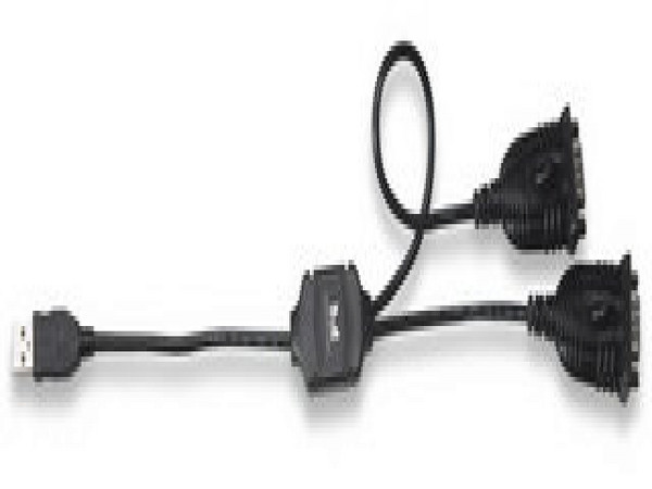 CONVERTIDOR USB A SERIAL DB9M 2 Puertos
