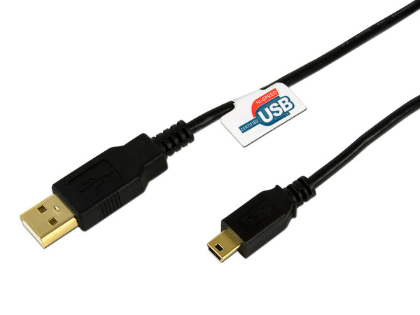 CABLE USB V2.0 A-Mini B 1.8M Canshell                                 