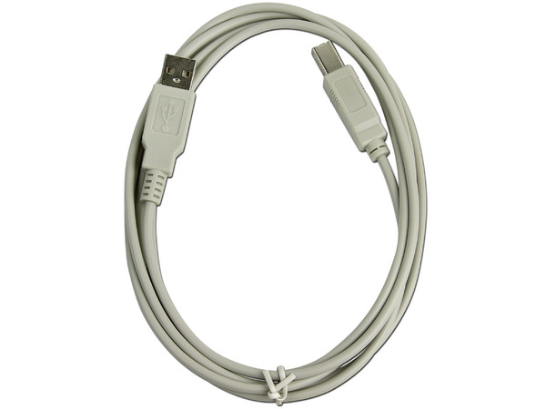 Cable USB 2.0 A macho/ B macho de 1.8 Mts. para Impresora y Escáner, OEM. 