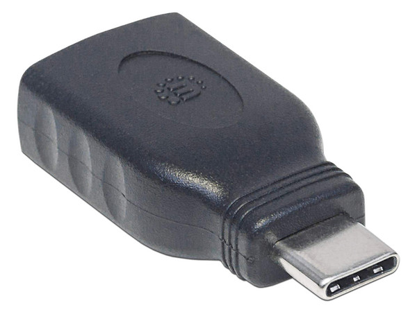 Adaptador Manhattan 354646 USB 3.1 de Tipo-A (Hembra) a Tipo-C (Macho).