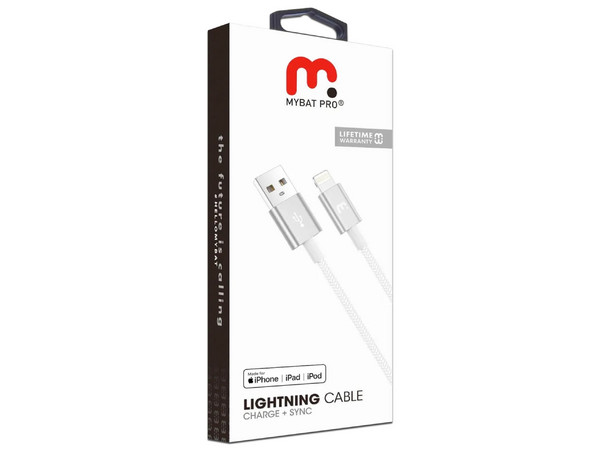 Cable de Datos MYBAT RCBFLAMO36W20 USB Tipo A a Lightning, Longitud de 2m.