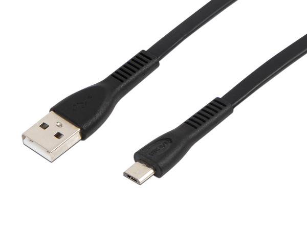 Cable Naceb NA-0103G de USB 2.0 (Macho) a MicroUSB (Macho) de 1m. Color Negro.