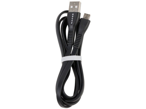 Cable Naceb NA-0103G de USB 2.0 (Macho) a MicroUSB (Macho) de 1m. Color Negro.