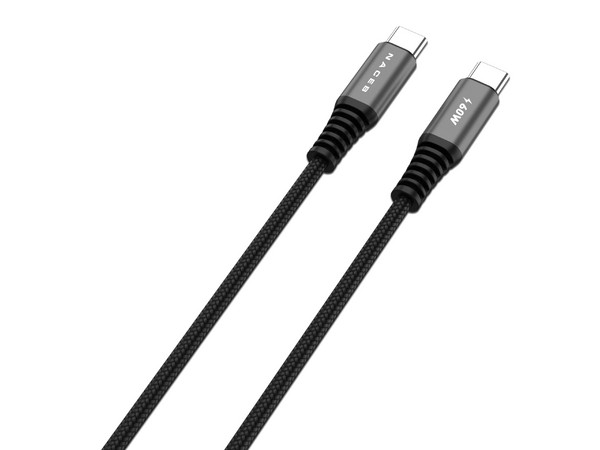 Cable USB-C NACEB Longitud 1.0 m Usb C (Macho) a Usb C (Macho), Aluminio, 60W, Cable Trenzado