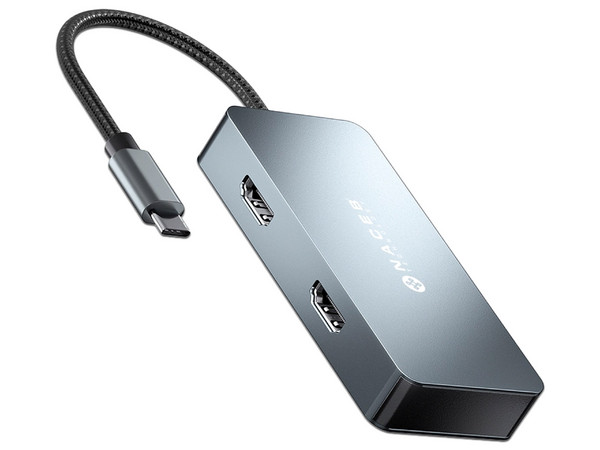 DockStation Hub NACEB NA-0147 7 en 1, USB Tipo C, USB 3.0 , HDMI 2.0, Color Gris.
