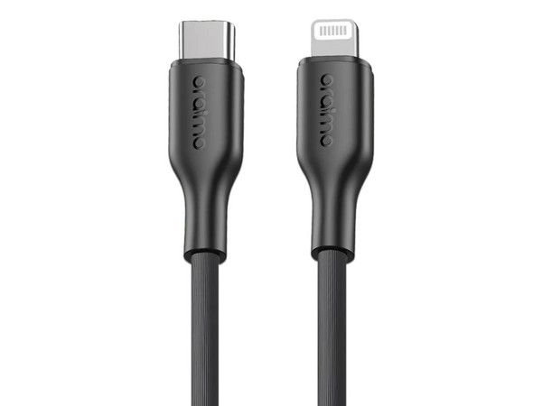 Cable de Carga Oraimo RobustLine OCD-114CL USB Tipo C a Lightning (M-M), 30W, 3A, 1m. Color Negro.