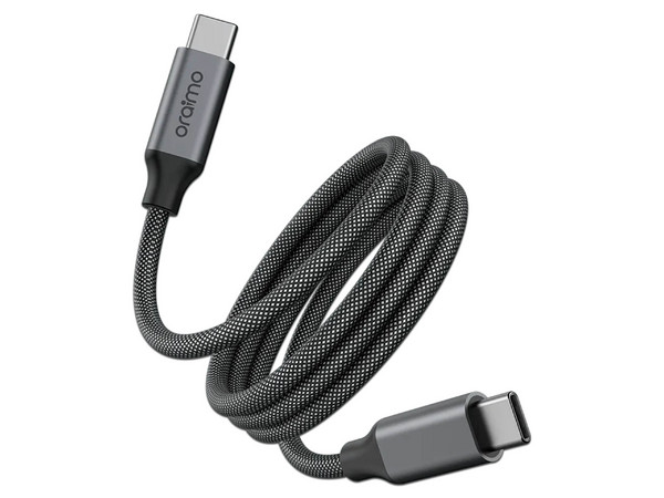 Cable de Carga Oraimo MagCable OCD-710CC USB Tipo C (M-M), 60W, Cable Trenzado de 1m. Color Negro.