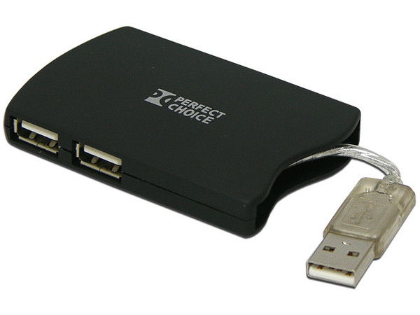 Mini Hub USB Perfect Choice de 4 Puertos USB 2.0