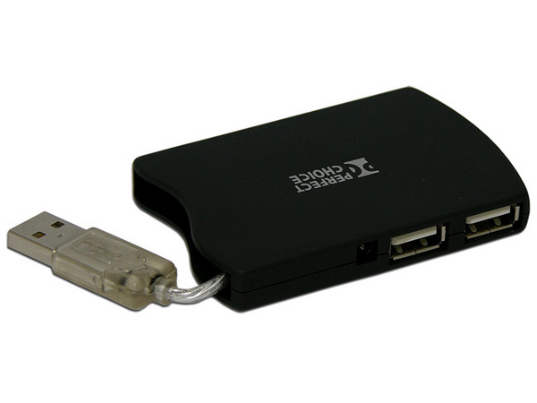 Mini Hub USB Perfect Choice de 4 Puertos USB 2.0
