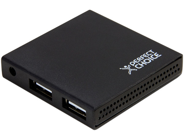 Mini Hub USB Perfect Choice de 4 Puertos (Convierte 1 puerto USB en 4).