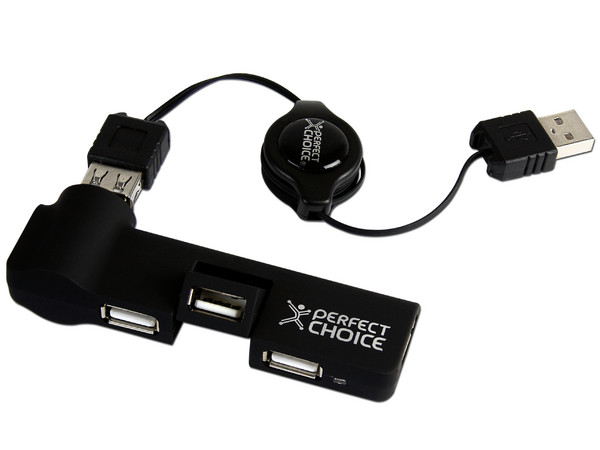 Hub USB 2.0 de 4 Puertos (Convierte 1 puerto USB en 4).