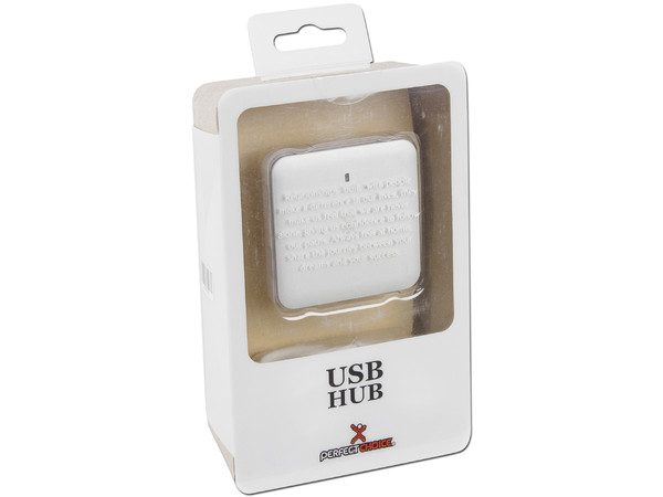 Hub Perfect Choice USB 2.0 de 4 Puertos.