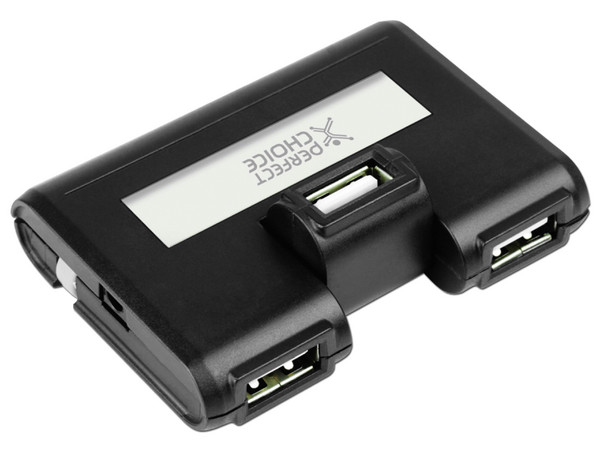 Hub de 3 Puertos USB y Lector de Memorias.
