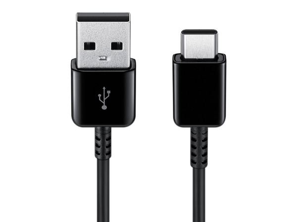 Cable de Datos SAMSUNG USB-C a USB-A, Color Negro, 1.10m, Universal.