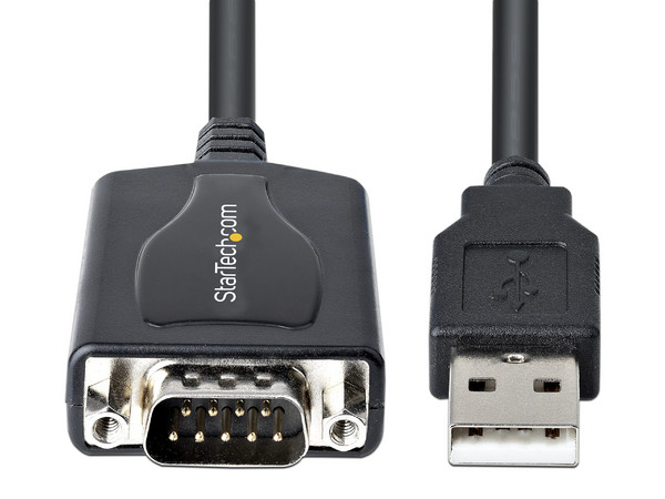 Cable USB StarTech 1P3FPC-USB-SERIAL de USB 2.0 a Serial (M-M), 90cm. Color Negro