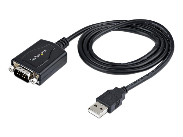 Cable USB StarTech 1P3FPC-USB-SERIAL de USB 2.0 a Serial (M-M), 90cm. Color Negro