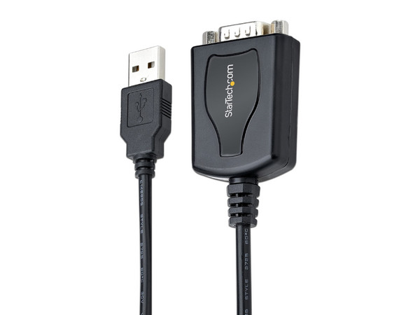Cable USB StarTech 1P3FPC-USB-SERIAL de USB 2.0 a Serial (M-M), 90cm. Color Negro