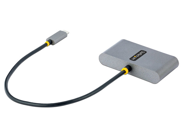 Adaptador Concentrador Hub USB-C de 4 puertos con transferencia de suministro de energía de 100W, 30cm.