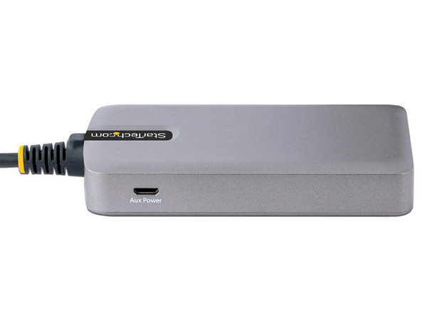 Hub USB StarTech 5G3AGBB-USB-A-HUB de 3 Puertos USB 3.0, 1 puerto RJ-45. Color Gris