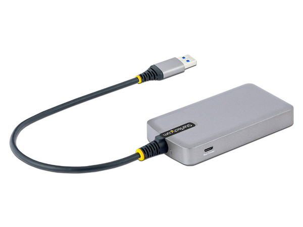 Hub USB StarTech 5G3AGBB-USB-A-HUB de 3 Puertos USB 3.0, 1 puerto RJ-45. Color Gris