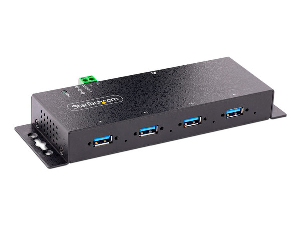 Hub USB StarTech 4 en 1 de USB Tipo B a USB-A 3.0, cable host de 1.8m, Color Negro.