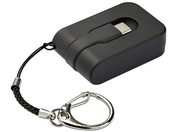 Adaptador portátil StarTech de USB-C (M) a HDMI (H), con llavero. Color Negro.