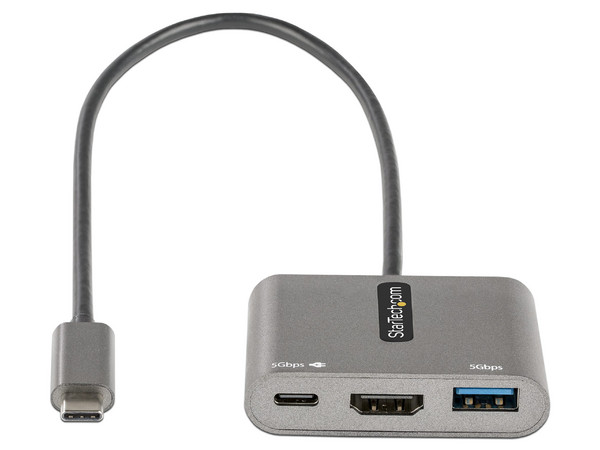Adaptador de Video StarTech, USB-C a HDMI, USB 3.0, 4K, PD 3.0.