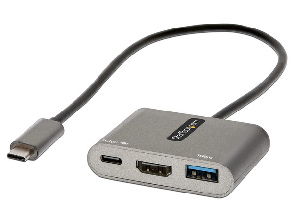 Adaptador de Video StarTech, USB-C a HDMI, USB 3.0, 4K, PD 3.0.