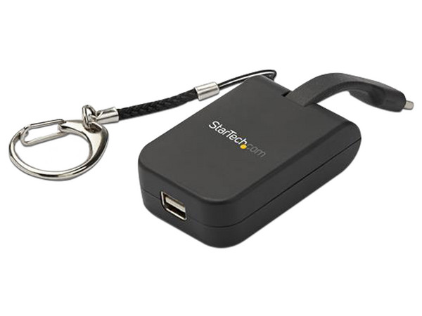 Adaptador de Video Externo Startech de  USB-C a Mini DisplayPort con diseño de  Llavero Enganche Rápido. Color Negro.