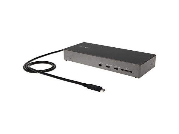 Docking Station StarTech.com DK31C2DHSPD, USB Tipo C a USB 3.2, USB 2.0, RJ-45, DisplayPort, HDMI, Ranura SD, Salida de audio y Micrófono. Color Negro.