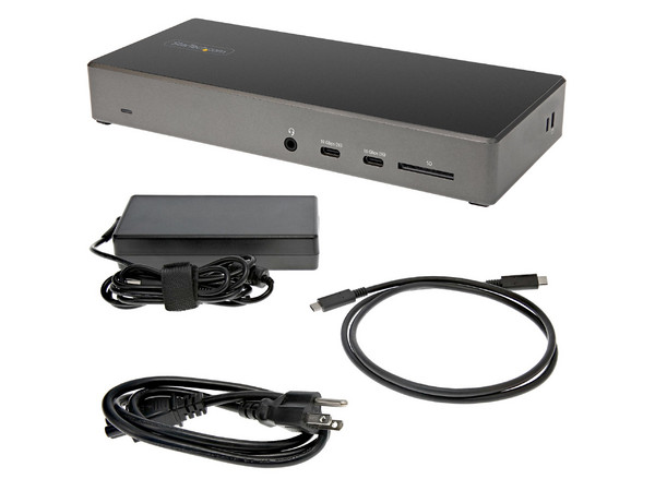 Docking Station StarTech.com DK31C2DHSPD, USB Tipo C a USB 3.2, USB 2.0, RJ-45, DisplayPort, HDMI, Ranura SD, Salida de audio y Micrófono. Color Negro.