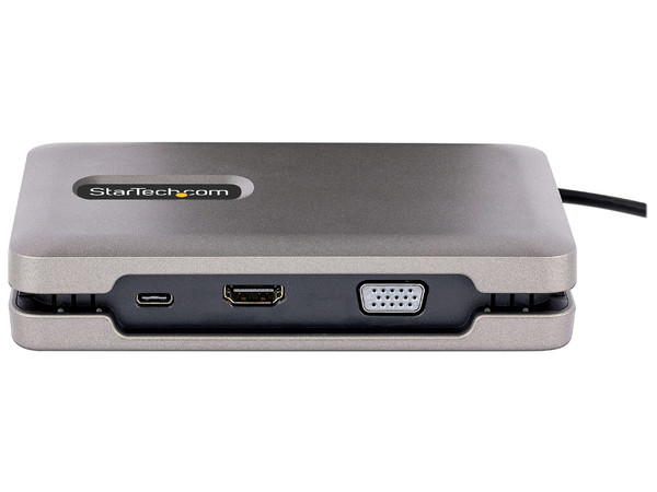 Docking Station StarTech USB-C, HDMI, VGA, USB-A, RJ-45, Compatible con Thunderbolt 3 y 4. Color Gris.