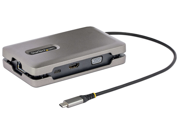 Docking Station StarTech USB-C, HDMI, VGA, USB-A, RJ-45, Compatible con Thunderbolt 3 y 4. Color Gris.