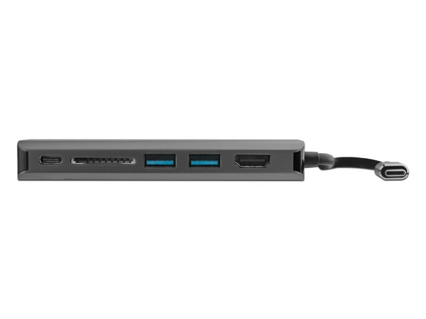 Replicador de Puertos de USB Tipo C a HDMI, Red, Ethernet, Lector SD, Concentrador Hub USB con PD 3.0.